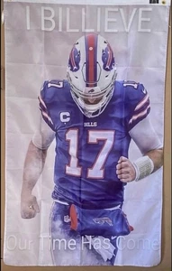 Josh Allen Vertical Flag Buffalo Football 3' by 5' Flag, Buffalo Outdoor Decor - Picture 1 of 1