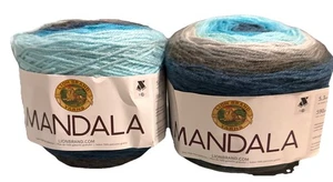 HILO - HILO ACRÍLICO MANDALA MARCA LEÓN - ESPÍRITU - LOTE DE 2 PASTELES - ¡NUEVO! - Imagen 1 de 5