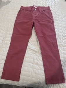 Jack Spade Men’s Jeans 36x30, Brick Red, Button Fly - Picture 1 of 12