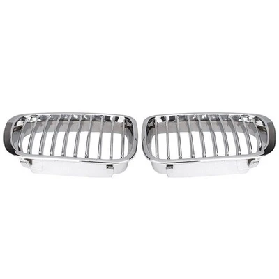 Rejilla delantera cromada para BMW E46 4D sedán 320i 323i 325i 328i 330i 98-01 Foto 1 de 4