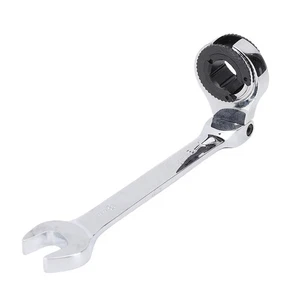 Llave de línea de freno de 13 mm Llave de cabeza flexible de trinquete de 72 dientes para línea de freno de combustible - Imagen 1 de 12