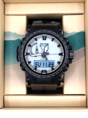 Reloj de resina para hombre CASIO PRO TREK PRW-61LD-5JF línea de escalada radio solar luminiscente Foto 1 de 4