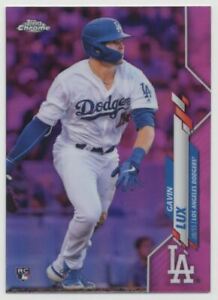 Gavin Lux 2020 Topps Chrome Pink Refractor RC Rookie #148 Los Angeles Dodgers
