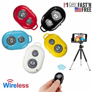 Remote Control Wireless Selfie Camera Shutter for Monopod iPhone XR XS 8 Samsung - Picture 1 of 42