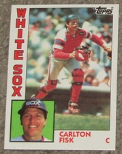 1984 Topps - CHICAGO WHITE SOX CARLTON FISK - Nr MINT - FREE SHIPPING 