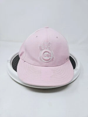 VTG Chicago Cubs Bear Pink Fitted Hat American Needle Size 7 3/8 FAST SHIPPING!! - Image 1 of 4