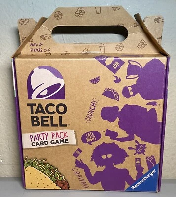 TACO BELL - Paquete de Fiesta Juego de Cartas por Ravensburger In To Go Caja Raro Foto 1 de 3