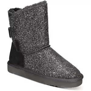 Botines de invierno para mujer Style & Co. Teenyy negros de gamuza brillante talla 7 - Imagen 1 de 6