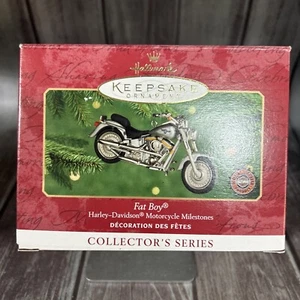 Hallmark Harley Davidson Fat Boy Keepsake Holiday Ornament - Pre-Owned - Picture 1 of 4