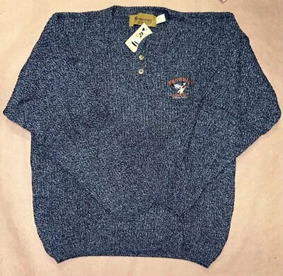 Suéter Bordado Browning Vintage Años 90, Deadstock Nuevo con Etiquetas, Talla XL Foto 1 de 3