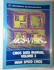 CMOS DATA MANUAL VOLUME 3 HIG SPEED CMOS MOTOROLA  1983