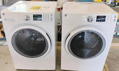 GE washer and dryer with multiple settings. works great - Image 1 of 4