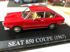 Seat 850 Coupé 1967 Rosso - IXO DIECAST 1:43 - Picture 1 of 1