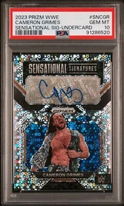 2023 Panini Prizm WWE Sensational Signatures Cameron Grimes #SNCGR PSA 10 - Picture 1 of 2