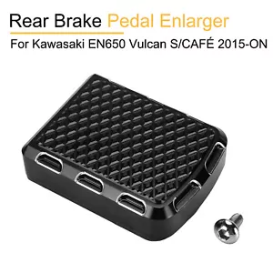 Rear Foot Brake Pedal Enlarger For Kawasaki EN650 Vulcan S/ CAFÉ 2015+ Aluminum - Foto 1 di 11