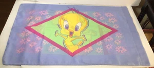 Funda de almohada estándar Dan River Tweety Bird flores de doble cara Warner Bros 2000 - Imagen 1 de 12
