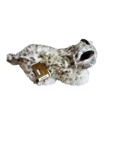 Hansa Leopardo de las Nieves Cachorro Floppy Saltando 14" Retratos de la Naturaleza Nuevas Etiquetas  - Imagen 1 de 7