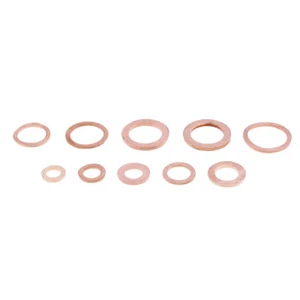 200 Teile Kupfer Unterlegscheibe Dichtung Schraubensatz Flachdichtung O Volldichtung 4074 - Bild 1 von 8