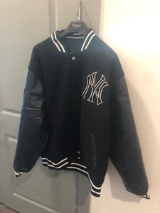 Chaqueta reversible de lana/cuero de los Yankees de Nueva York JH Designs - 6XL - Imagen 1 de 10