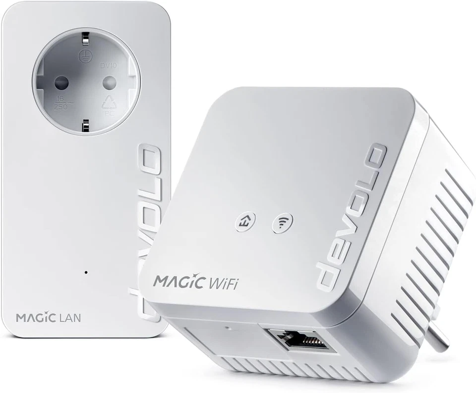 devolo Magic 1 - 1200 WiFi Mini-Starterkit, kompaktes Set, 2 Powerline-WiFi - Bild 1 von 1