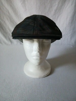 Gorra Goorin Bros Marrón a Cuadros Newsboy Cabbie Golf Para Hombres PEQUEÑA 100% Lino - Usada en Excelente Condición Foto 1 de 4