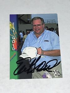 Eli Gold 1994 PRESS PASS RACING MRN VOICE OF ALABAMA FOOTBALL NASCAR signed card