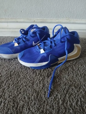 Nike Zoom Freak 1 GS Greece Royal Blue Gold BQ5633 400 Size 4Y Rare Greek - Image 1 of 4