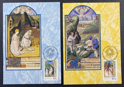 Juego de Navidad 2001 (2) Maxi tarjetas máximas ideales para postcrossing Foto 1 de 2