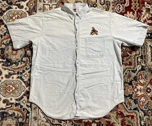 Vintage Pro Edge NHL Phoenix Coyotes Denim kurzärmliges geknöpftes Hemd Größe ERWACHSENE XL - Bild 1 von 5