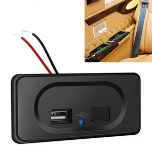Car Charger USB 1 Pcs Fireproof Without Battery 2022 NEW Black Charger - Zdjęcie 1 z 12
