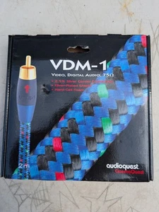 NOS AudioQuest CinemaQuest VDM-1 RCA Cavo Video Audio Digitale 2M - Foto 1 di 4