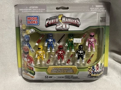 Mega Bloks Power Rangers 20th Anniversary Collector Pack *Build&Display* 53pcs - Image 1 of 4