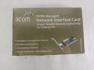 Lot of 2 New 3Com 3C905CX-TX-M Managed Network Interface Adapter 10/100Mbps PCI - Picture 1 of 6