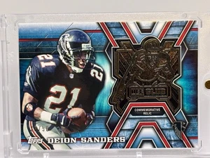 2014 TOPPS Deion Sanders DEFENSIVE CLUB RELIC /50. Falcons HOF SP - Picture 1 of 2