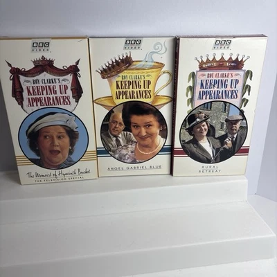 Keeping Up Appearances BBC VHS Lot of 7 – British Comedy – Hyacinth Bucket - Image 1 of 4