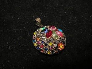 Anhänger Sterlingsilber farbig Strass - Bild 1 von 14