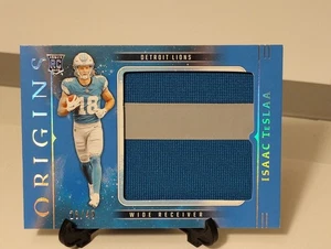 Isaac TeSlaa 2025 Panini Origins Football RC /49 Jumbo 2 Color Patch #RJY-ITA - Picture 1 of 6