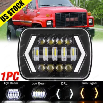 Faro LED alto/bajo halo DRL Fit GMC Safari C6500 C7500 Topkick 7x6" pulgadas Foto 1 de 4