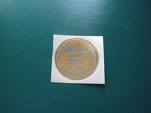 Jensen Speaker Label Pre 58' gold and blue 2" - Picture 1 of 1