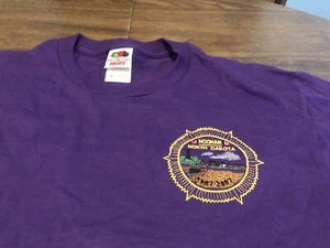 Noonan North Dakota Centennial 1907-2007 Embroidered Medium Purple T Shirt - Picture 1 of 6