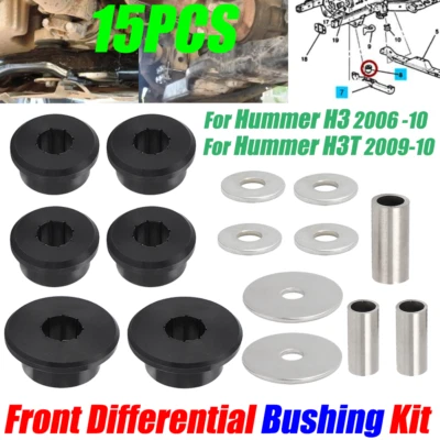 For 06-10 Hummer H3 H3T Polyurethane Front Differential Cross-Member Bushing Set - Image 1 of 4
