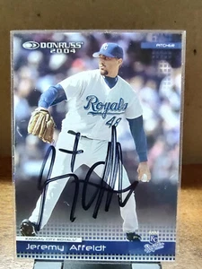2004 Donruss #128 Jeremy Affeldt Kansas City Royals /Autograph - Picture 1 of 2