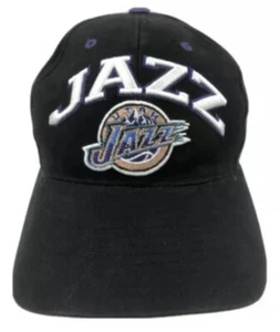 Utah Jazz Hat Cap ~ Black~ NBA Youth ~Embroidered ~Adjustable Touch Fastener~NEW - Picture 1 of 5