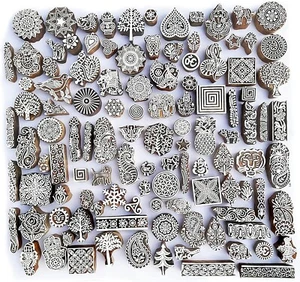 Royal Kraft verschiedene Holzblockdruckstempel (50er-Set) - Bild 1 von 5