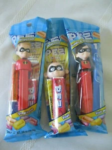 New   Incredibles  Pez  Candy Set of 3  Violet-Dash & Jack-Jack - Picture 1 of 1