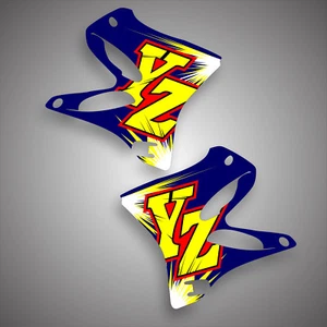 Yamaha YZ 125 250 2002 - 2021 2 STROKE GRAPHICS STICKER KIT DECALS RETRO 1996 YZ - Picture 1 of 1
