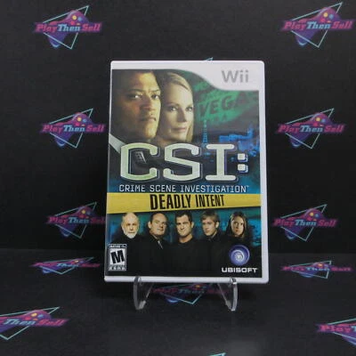 Refurbished CSI Deadly Intent Nintendo Wii Complete - 1 Year Warranty EX Cond - Image 1 of 4