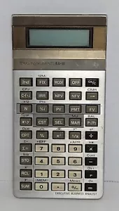 Calcolatrice aziendale vintage Texas Instruments BA-III testata da scrivania executive - Foto 1 di 10