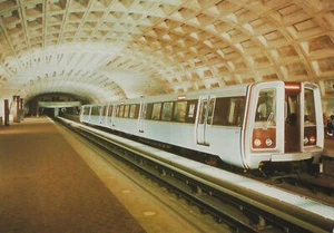 Postal Washington DC Metrorail Estación de Tránsito Rápido WMATA c90s No Como Nueva Sin Usar - Imagen 1 de 1