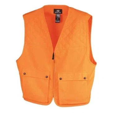 Youth Hunting Safety Vest Mossy Oak Blaze Orange Padded Shoulders (XL 14-16) - Image 1 of 4